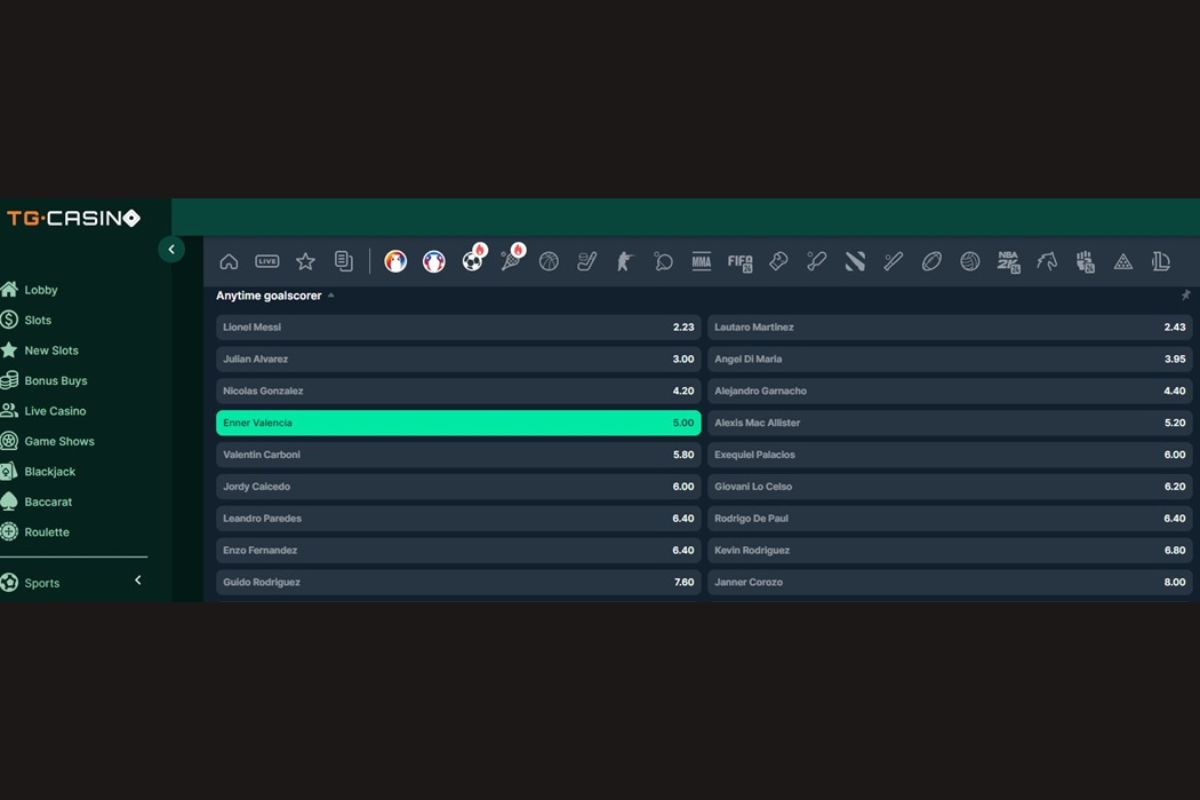 Sports betting tg casino